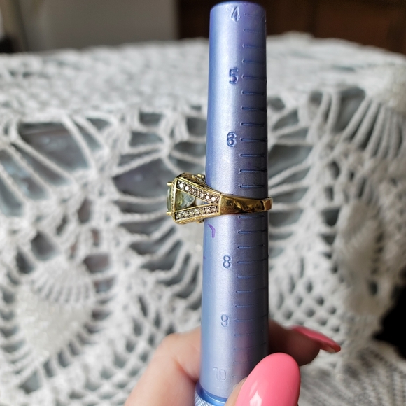 Rare vintage LeVian mint julep chocolate and vanilla diamond 14k Honey gold ring - Picture 7 of 11